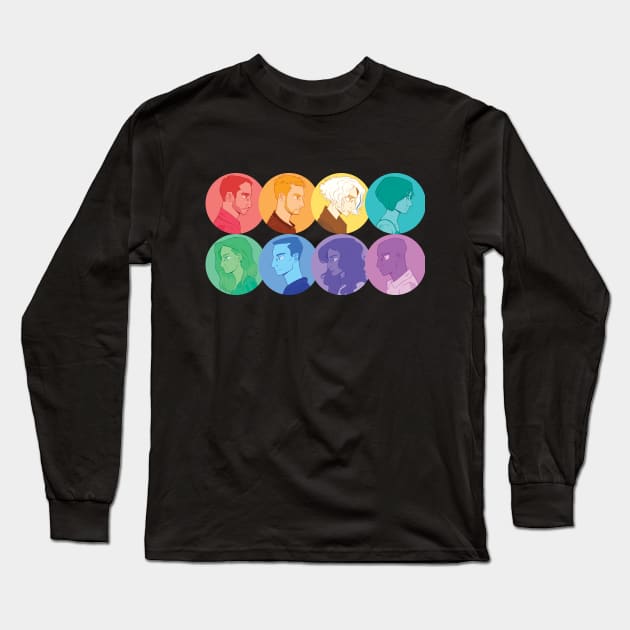 Rainbow Sense8 Long Sleeve T-Shirt by jzanderk